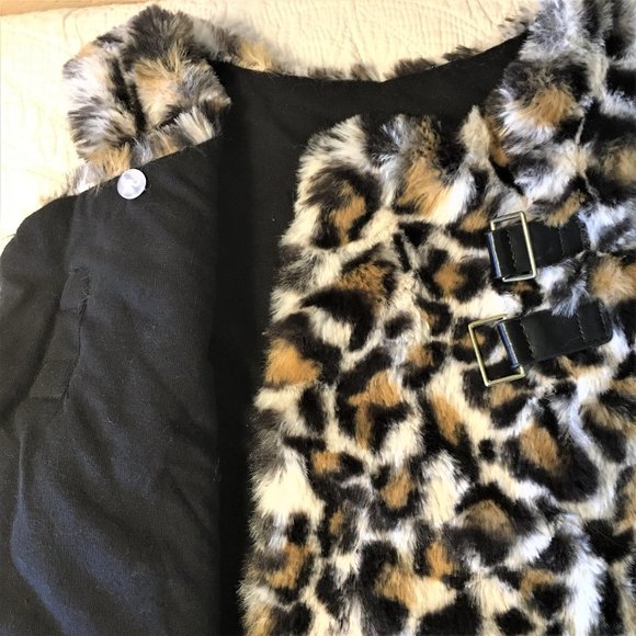 MAX STUDIO Girls Cheetah Print Faux Fur Vest  | 4T - Picture 5 of 9